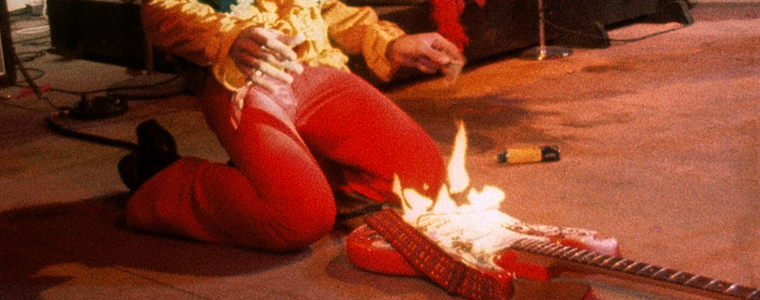 Jimi Hendrix Sets Guitar On Fire