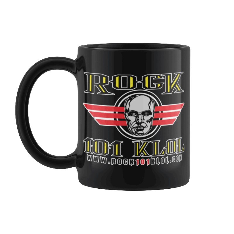 Chrome Dome Black Mug